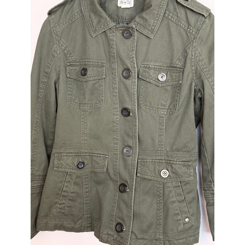 Converse One Star‎ Women Olive Green Military Utility Field Jacket Size M R29 - Picture 8 of 11